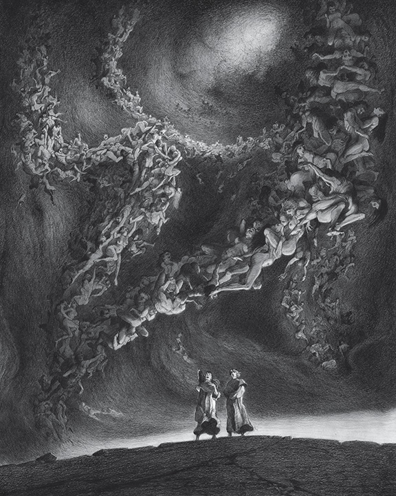 Meet Gaetan Brizzi at IAMAG Master Classes 25 : https://t.co/MgU4wbHI4x

Credit: A Selection of Illustrations taken from L'Enfer de Dante, by the Brizzi Brothers,  an adaptation of Dante Alighieri's 14th-century poem The Divine Comedy. A set of 52 graphites on paper was exhibited 