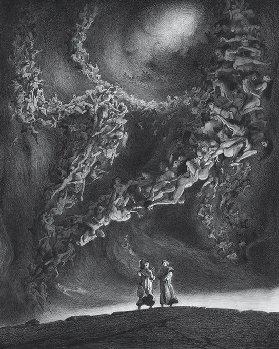 Meet Gaetan Brizzi at IAMAG Master Classes 25 : https://t.co/MgU4wbHI4x

Credit: A Selection of Illustrations taken from L'Enfer de Dante, by the Brizzi Brothers,  an adaptation of Dante Alighieri's 14th-century poem The Divine Comedy. A set of 52 graphites on paper was exhibited 