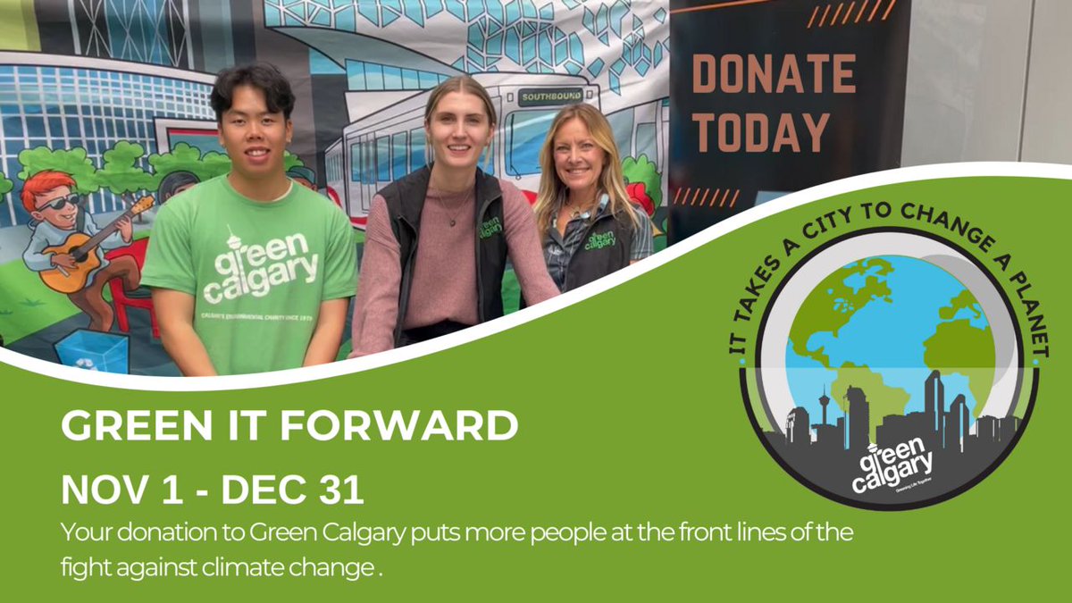 You have 14 days left to donate to our Green it Forward Campaign. 

Did you know that your donation can be matched by up to 50% if we can raise at least $2,000? And we are so close! 

Click here to donate: buff.ly/3Vxrtfa