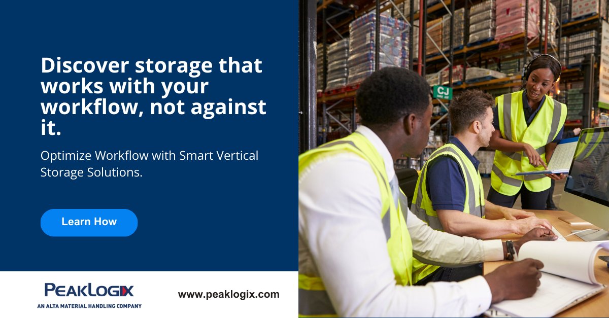 scotttechllc's tweet image. Optimize Your Workflow with Smart Storage

PeakLogix Vertical Lift Carousels are designed to work seamlessly with your systems, saving time and boosting efficiency.

Explore our solutions 👉 hubs.la/Q02YYhDt0