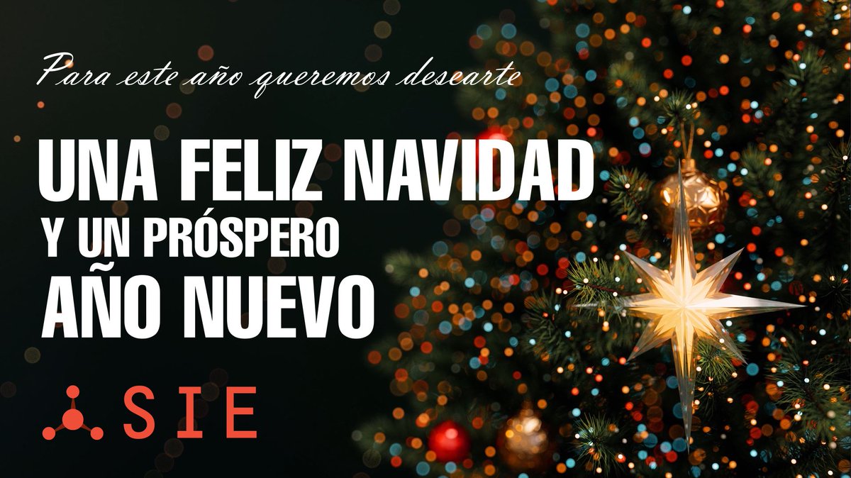 🎄 ¡Se acercan las fechas más señaladas del año! 🎄

Desde SIE os queremos desear unas felices fiestas y un nuevo año de experiencias y logros. 

Estaremos orgullosos de acompañaros en vuestros futuros éxitos del 2025.