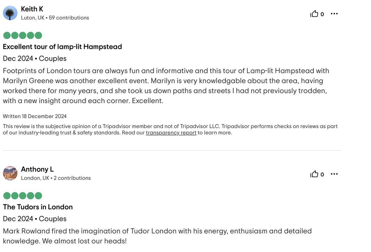 footprintsldn's tweet photo. Thank you for our latest @TripAdvisor 5 star reviews.  If you love walking &amp; #lovelondon we have many more in the run-up to Christmas and throughout the season.  Book at https://t.co/tQKheP8zi4 @marksldnrambles @rob_s_smith @Charnowalks @MarilynGreene10 @wwalks https://t.co/DgyC9blgR6
