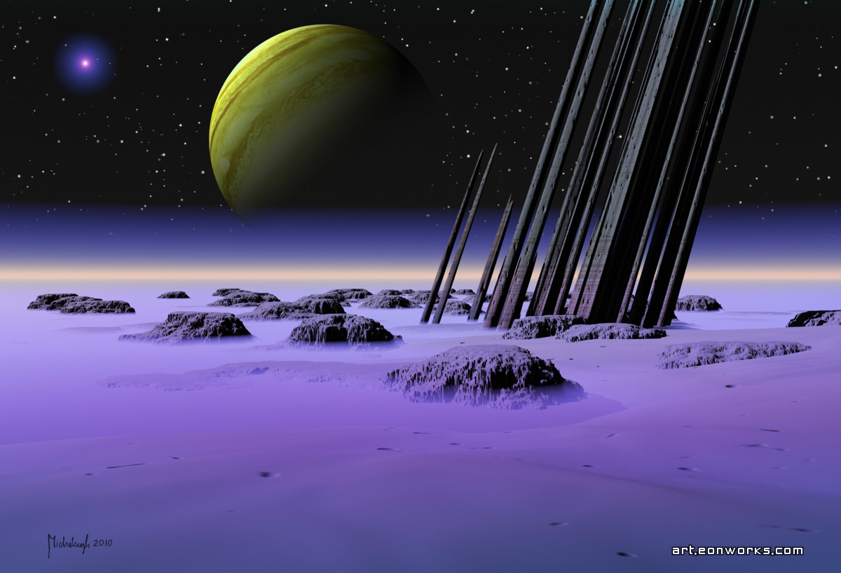 EonWorks's tweet image. Calm Afternoon - space landscape #space #spaceart #illustration #3dart #3dcg