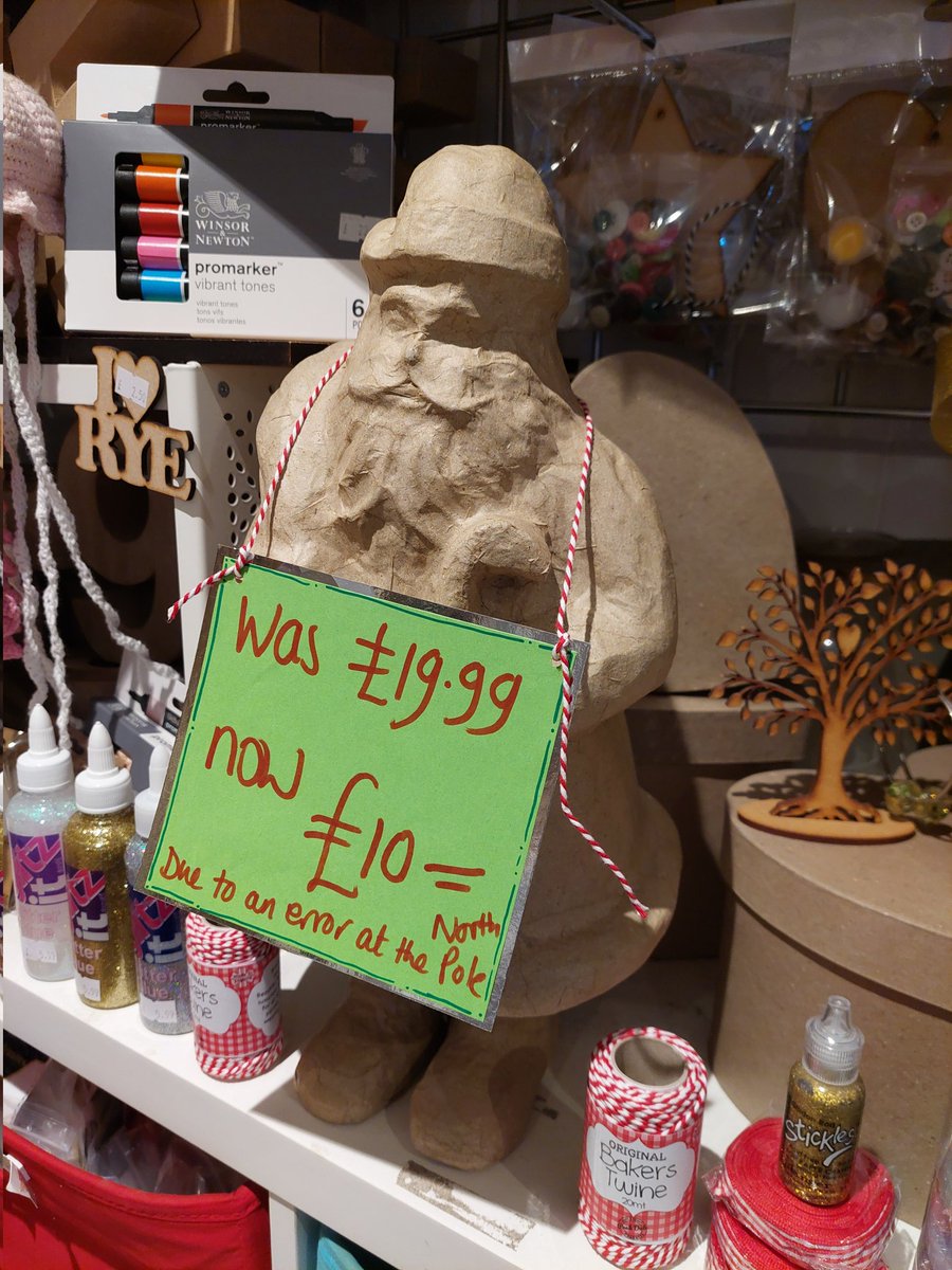 Come and snap up a bargain Santa #getcrafty
