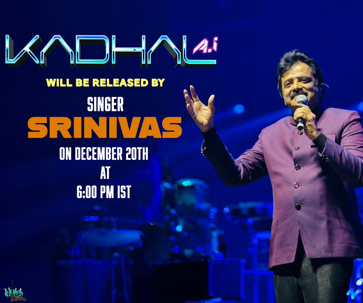 We are super proud to announce that Singer Srinivas will be releasing #KADHALAI.