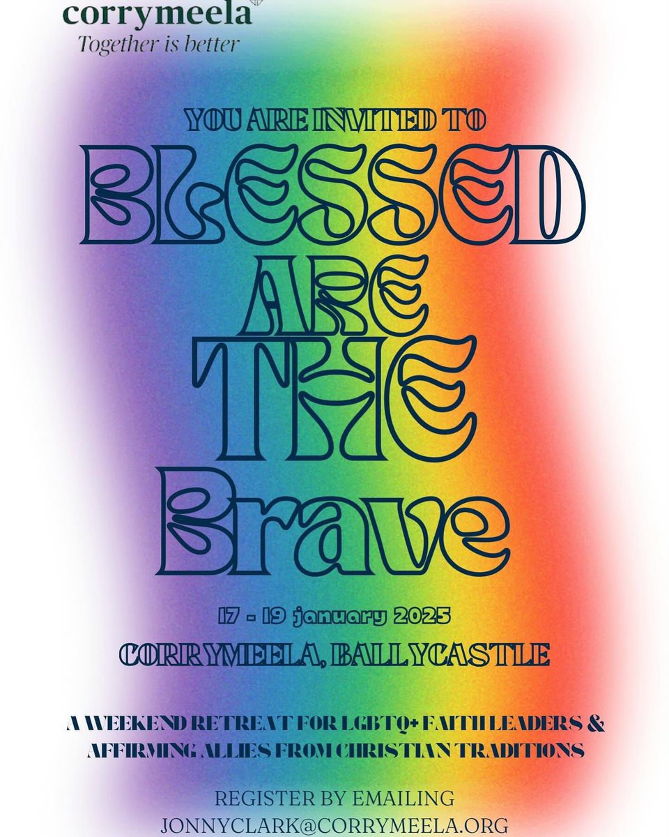 One of the highlights in the Corrymeela calendar is Blessed Are The Brave. The weekend is designed specifically for faith leaders and lay people from the Christian traditions who are inclusive of the lives, relationships and leadership of the LGBTQIA+ community. Contact us.