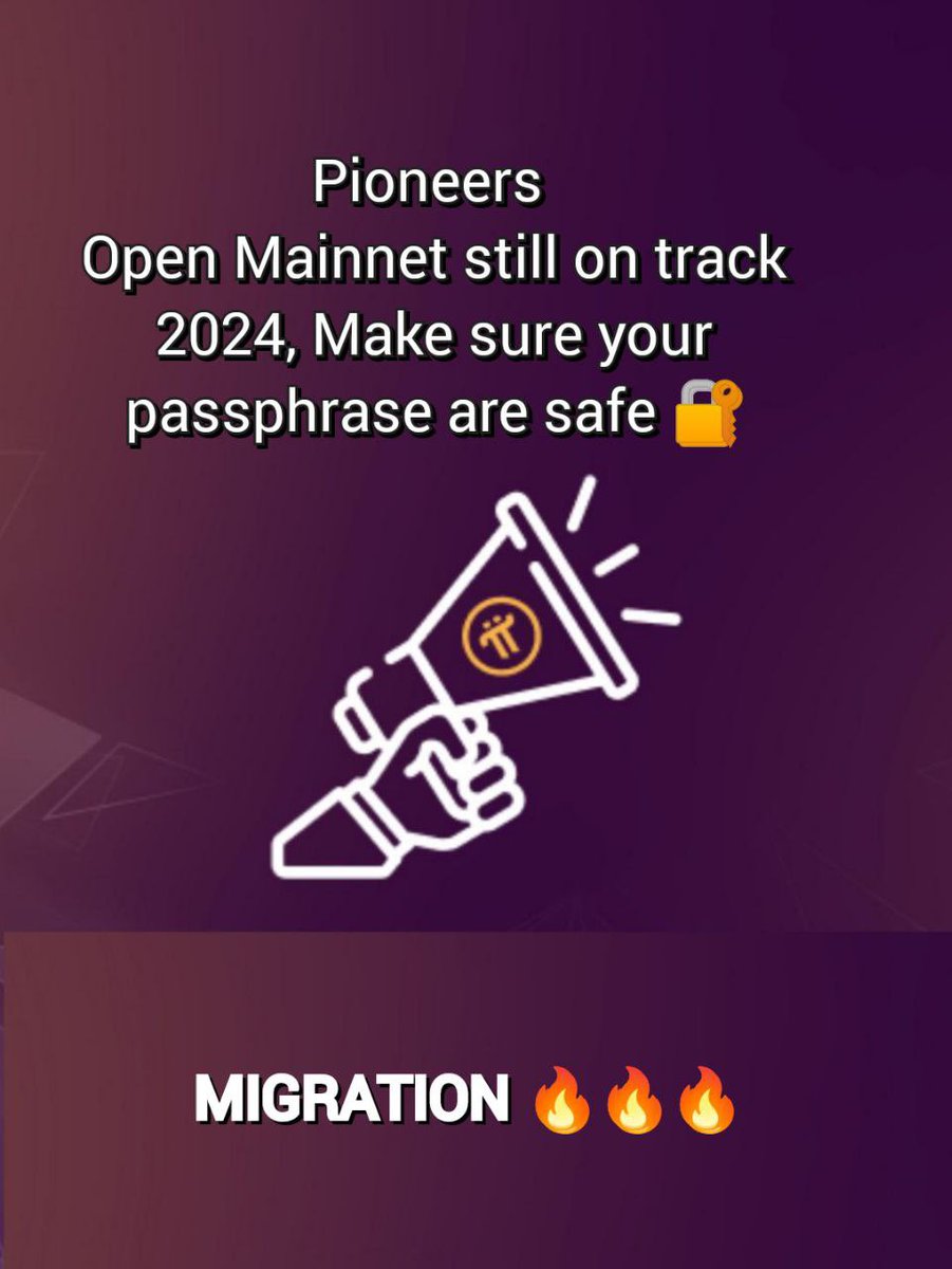 Pi_OM_2025's tweet photo. 🔥 Pioneers, don't forget to check your mainnet wallet for the arrival of your PiCoins! 📌 Migration is in progress, and your rewards await. Stay tuned for exciting updates as the process unfolds.
Follow @Pi_OM_2024
#PiNetwork
#OpenMainNet2024 https://t.co/Z5xwFHcPmR