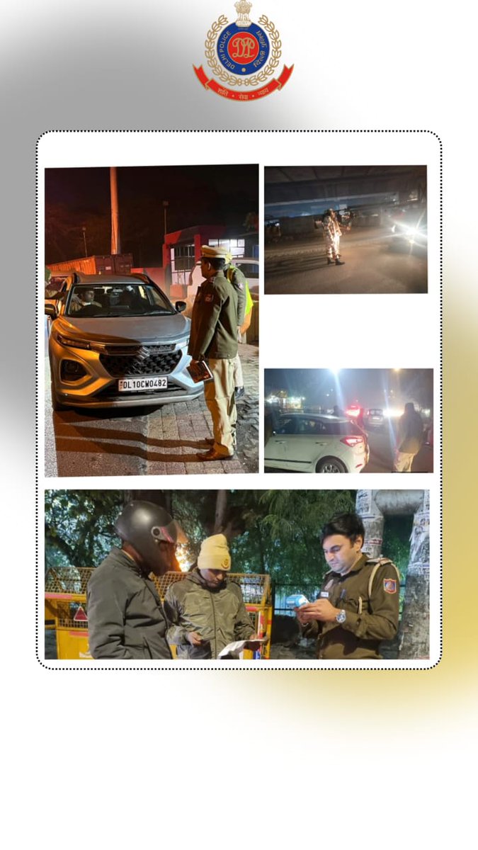 DCPSEastDelhi's tweet photo. #Police_on_alert_mode
Police staff of Southeast District checked suspicious vehicles at pickets to prevent illegal activities across borders.
@JointCPSR https://t.co/0aqnswV2cw