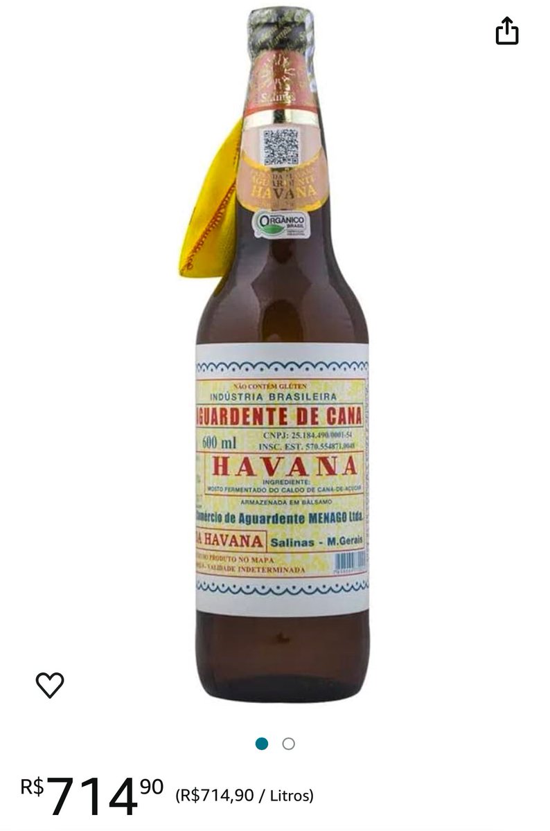 Ganhei uma cachaça de presente. Ok! Até aí tudo bem.  O preço na Amazon.. 😐