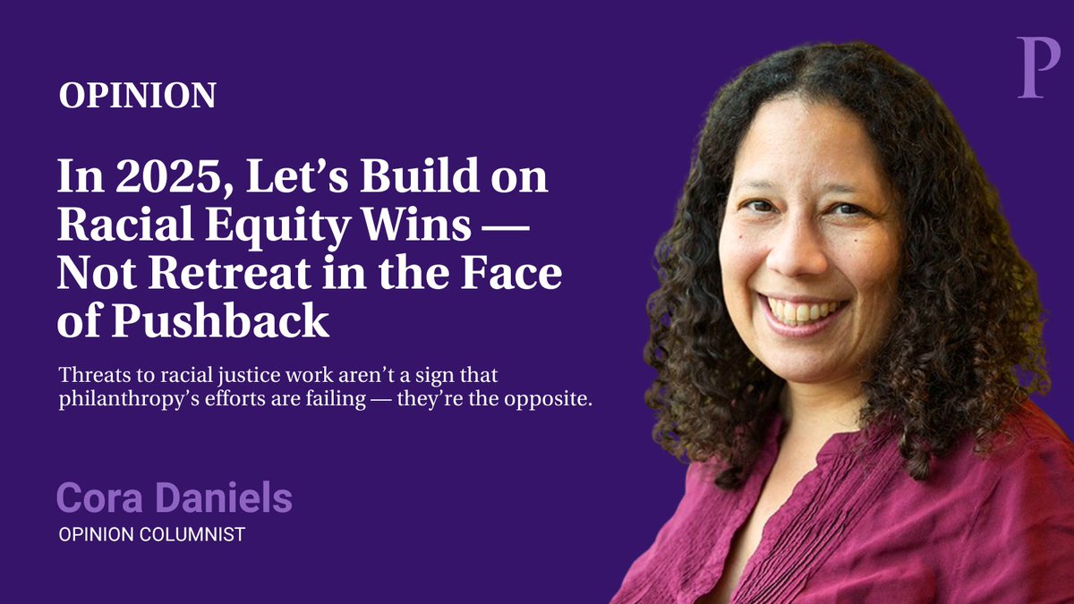 The Chronicle of Philanthropy (@philanthropy) on Twitter photo Opinion: Threats to racial justice work aren’t a sign that philanthropy’s efforts are failing — they’re the opposite. phlnthrp.com/49NFqeD
<a href="/IamCoraDaniels/">Cora Daniels</a> <a href="/BridgespanGroup/">The Bridgespan Group</a> Opinion: Threats to racial justice work aren’t a sign that philanthropy’s efforts are failing — they’re the opposite. phlnthrp.com/49NFqeD
<a href="/IamCoraDaniels/">Cora Daniels</a> <a href="/BridgespanGroup/">The Bridgespan Group</a>