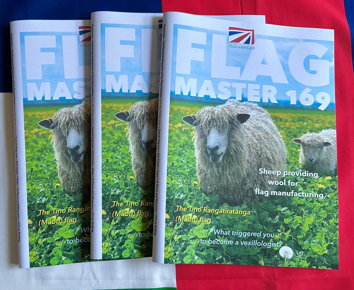 Flagmaster 169 in paper and digital form is now out!

Articles include 
🔎 the new Danish Flag Law
🔎 the Tino Rangatiratanga (Māori) flag
🔎 flags in St Pierre and Miquelon

Sign up for membership at flaginstitute.org/wp to receive your copy 🙌