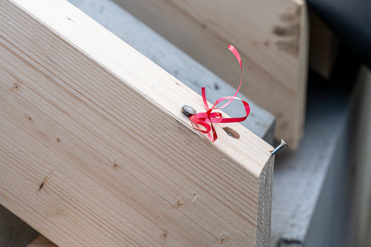 Wir haben den Adventskranz kurzerhand gegen einen Richtkranz ausgetauscht, schön bunt!
Zum gestrigen Richtfest der scheune wurde symbolisch der letzte Nagel eingeschlagen. Alle exklusiven Bilder gibt es in unser Telegram Kanal: t.me/scheunesanieru… Kommt gut in das neue Jahr!