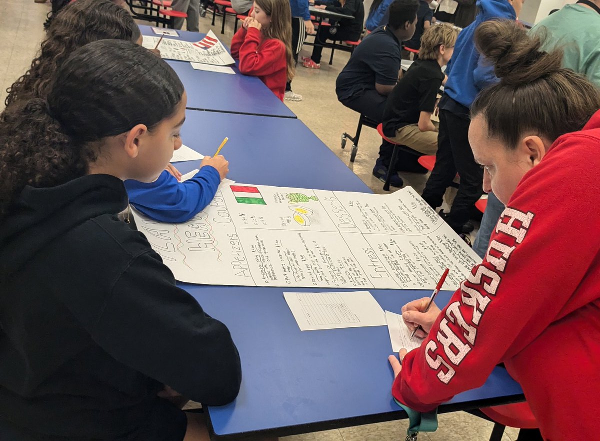 Sarah Oros (@ms_oros) on Twitter photo 7th graders presented their restaurant Journey to Success milestone! Families & community members ordered from menus. Students had to calculate discounts, tax, and tip. Shout out to Ms. Henry, Ms. Hayden, Ms. Taylor, & Ms. Pendergrass! <a href="/CrosbyMiddle/">Crosby Middle School</a> 🥑 🍔 🍚 🍟 🍲 #ThePlaceToBe 7th graders presented their restaurant Journey to Success milestone! Families & community members ordered from menus. Students had to calculate discounts, tax, and tip. Shout out to Ms. Henry, Ms. Hayden, Ms. Taylor, & Ms. Pendergrass! <a href="/CrosbyMiddle/">Crosby Middle School</a> 🥑 🍔 🍚 🍟 🍲 #ThePlaceToBe