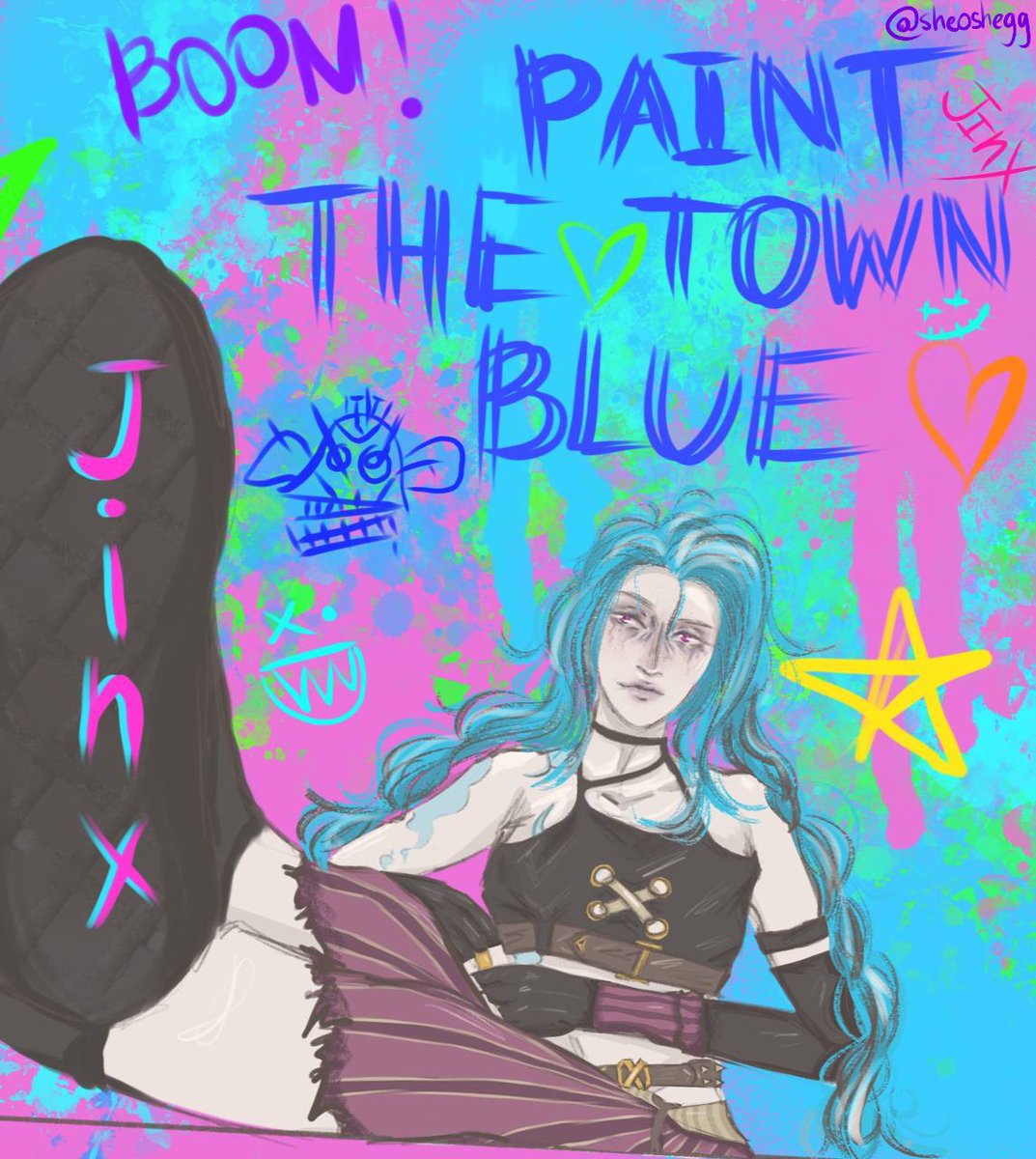 sheoshegg's tweet photo. to watch it all burn

. 
. 
. 

#arcanefanart  #Arcane #ArcaneSeason2 #Jinx #powder https://t.co/0zX9df3YuD