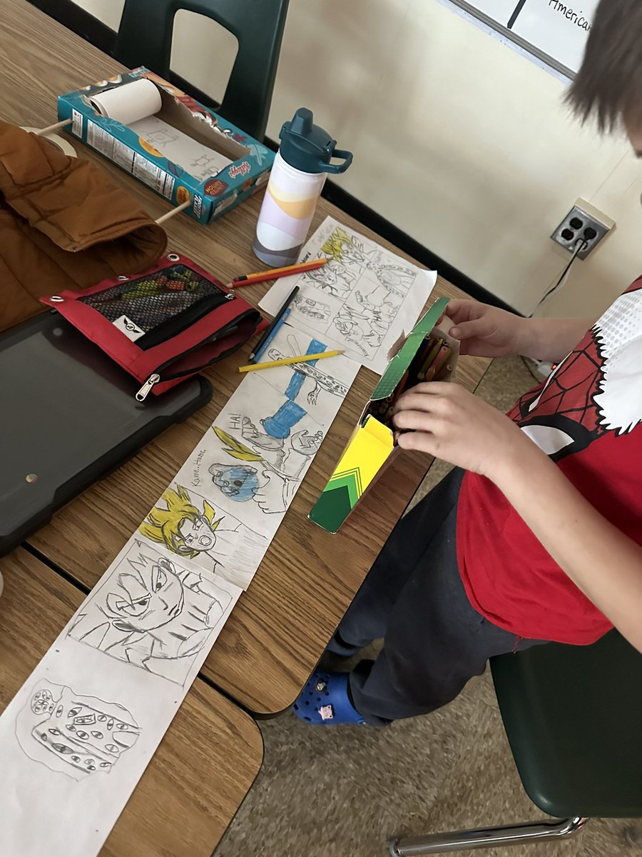 CLeein5th's tweet photo. Shoutout to @MrRussellTeach for doing a fun interactive STEAM project with the 5th graders this week! @ChatsworthSch https://t.co/NHiSSNHh6f
