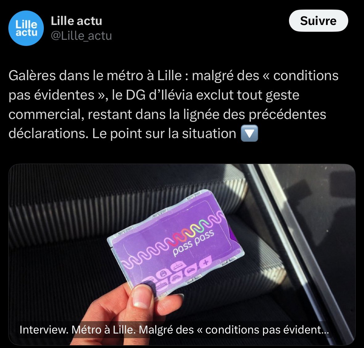 <a href="/ilevia_metro/">ilévia Métro</a> Une honte !! Vraiment …… vous méritez des poursuites judiciaires.