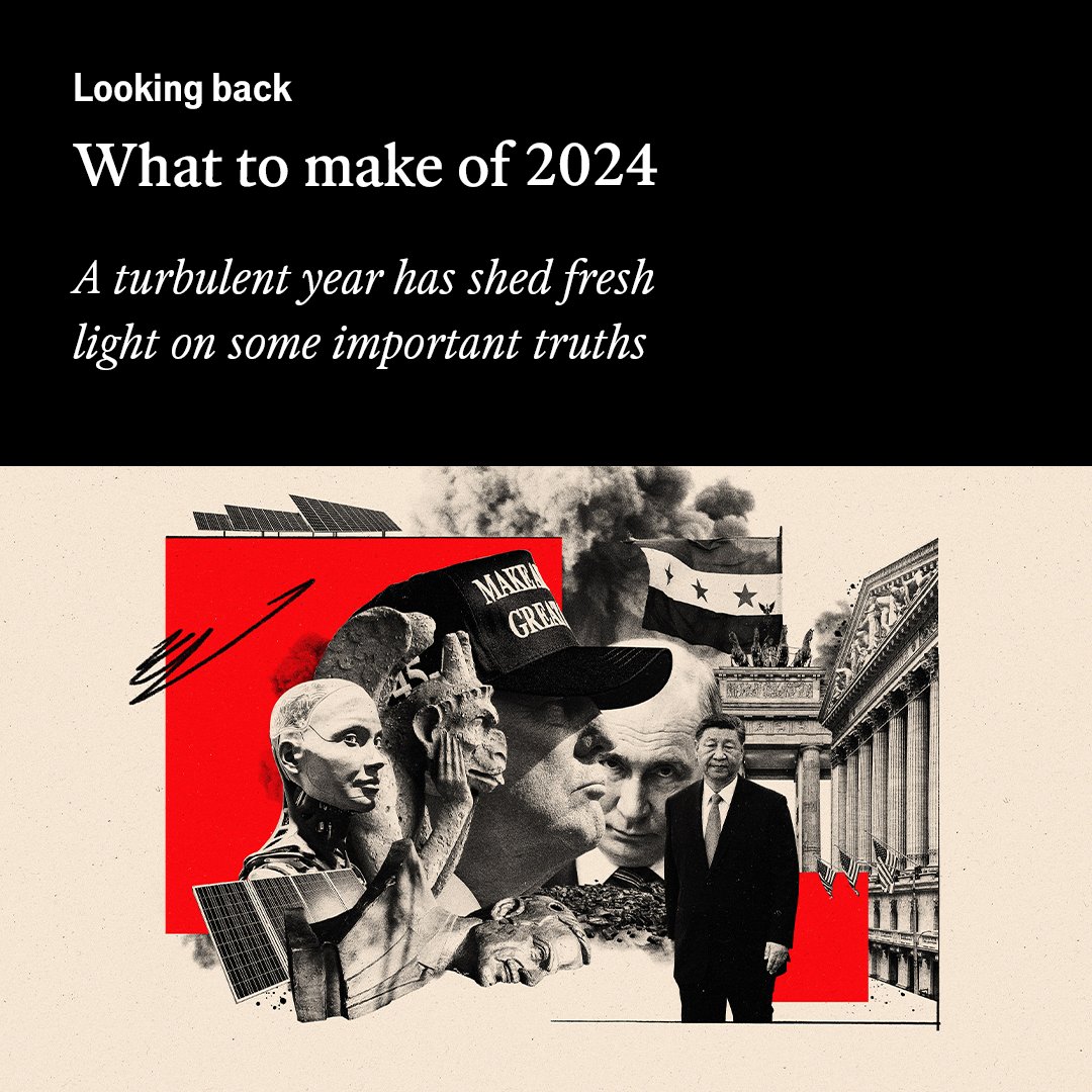 At first sight 2024 has amplified a growing sense that the multilateral order which emerged from the second world war is coming apart.

However, take a wider view, and the past year holds a more hopeful message econ.st/4fqqyEn