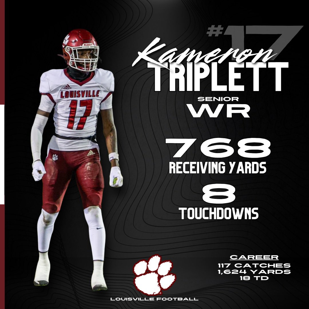 Louisville HS Football (@lhswildcats_fb) on Twitter photo ๐ ๐๐ฒ ๐ญ๐ก๐ ๐๐ฎ๐ฆ๐๐๐ซ๐ฌ ๐
#17 <a href="/KameronTriplet2/">Kameron Triplett</a>
๐ฅ: hudl.com/v/2Qe1sr ๐ ๐๐ฒ ๐ญ๐ก๐ ๐๐ฎ๐ฆ๐๐๐ซ๐ฌ ๐
#17 <a href="/KameronTriplet2/">Kameron Triplett</a>
๐ฅ: hudl.com/v/2Qe1sr