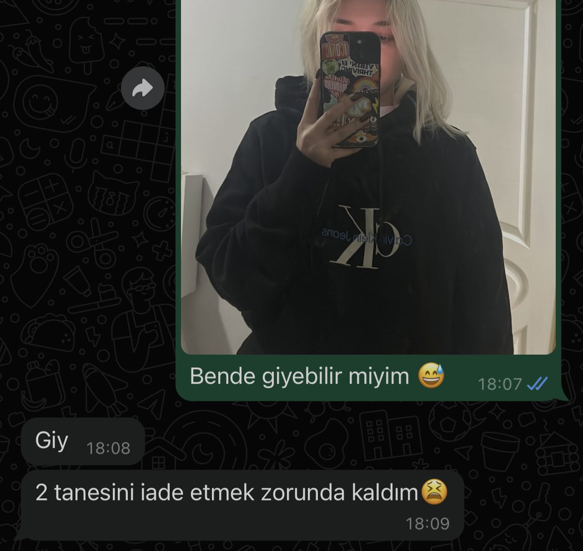 Manita sweati yerine abi sweati giymek…