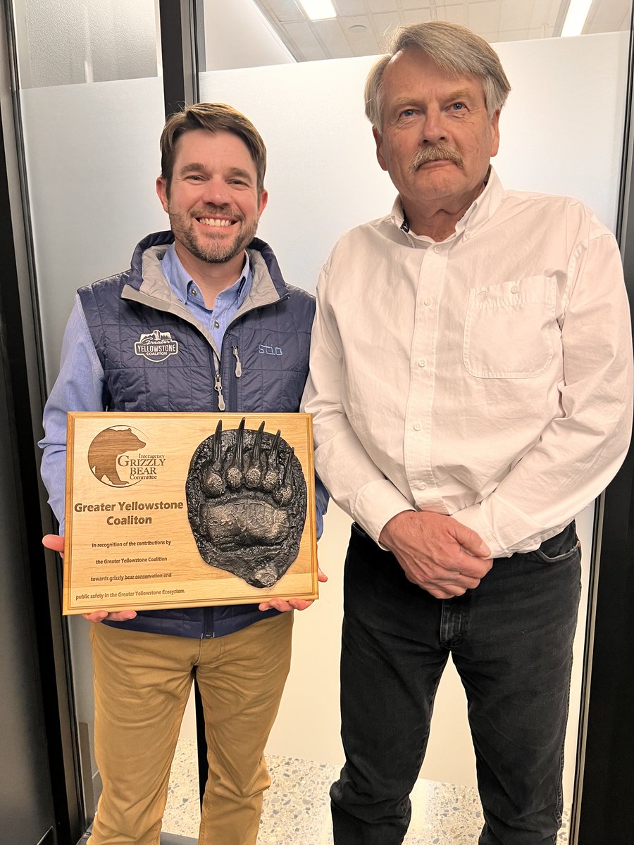 At this week’s Interagency Grizzly Bear Committee meeting, GYC was recognized for its successful and sustained partnership with the U.S. Forest Service in bear-proofing campgrounds and restoring grizzly bear habitat across the region.

We're honored to do this important work.