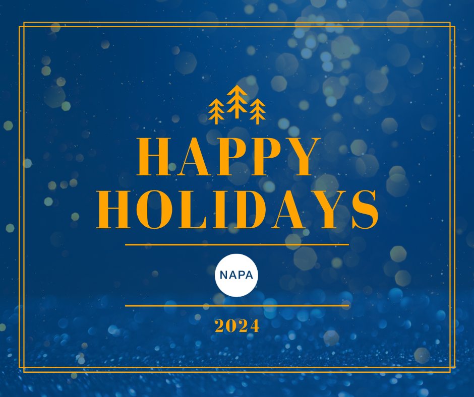 NAPA wishes you a happy and healthy holiday season! We’re grateful for the extraordinary care our clinicians provide every day. To those working during the holidays, your dedication and compassion are deeply appreciated. Wishing everyone joy, rest, and connection this season.