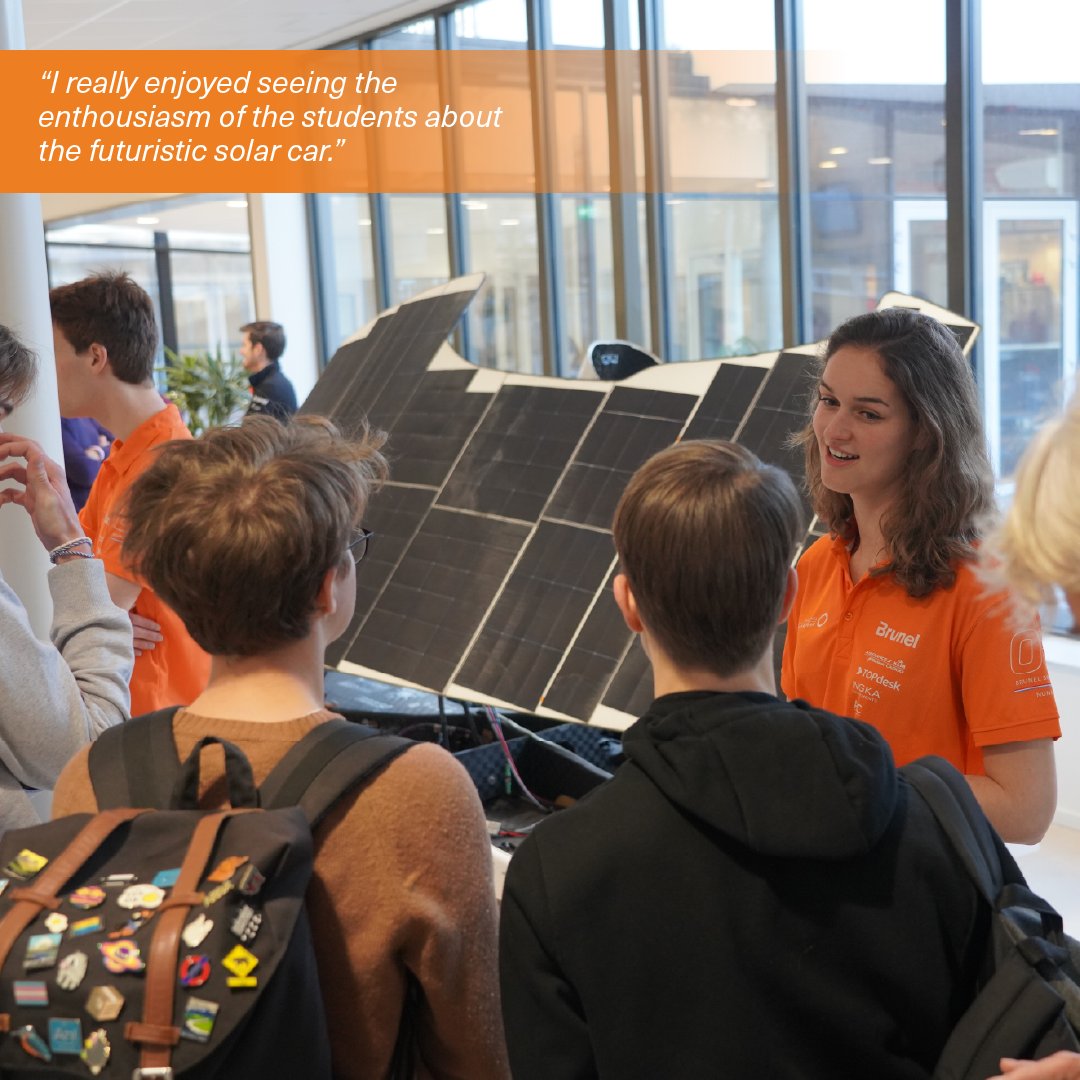 Last month, Merijn and Annefloor visited their old highschool to tell their former schoolmates about the project they are working on.

#BrunelSolarTeam #Schooltour #Scholentour #SolarRacing #Sustainability #newgeneration #technicalstudy