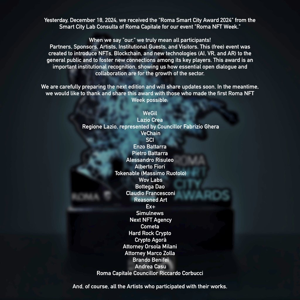 #RomaNFTWeek… 25 ⏳ tweet media