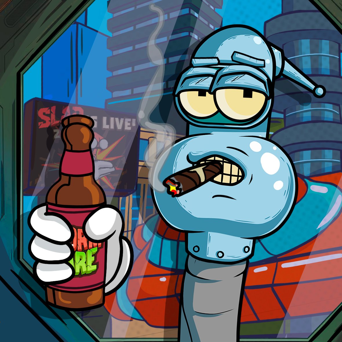 wormfare's tweet image. Wender - Every robotgirl's 💋 dream, beer 🍺 lover and professional kleptomaniac.

Created to work in a factory 🏭 , but as a result of an escape he turned into a street fighter who breaks his enemies without leaving a chance❤️‍🩹

#wormup #wormfare #slap