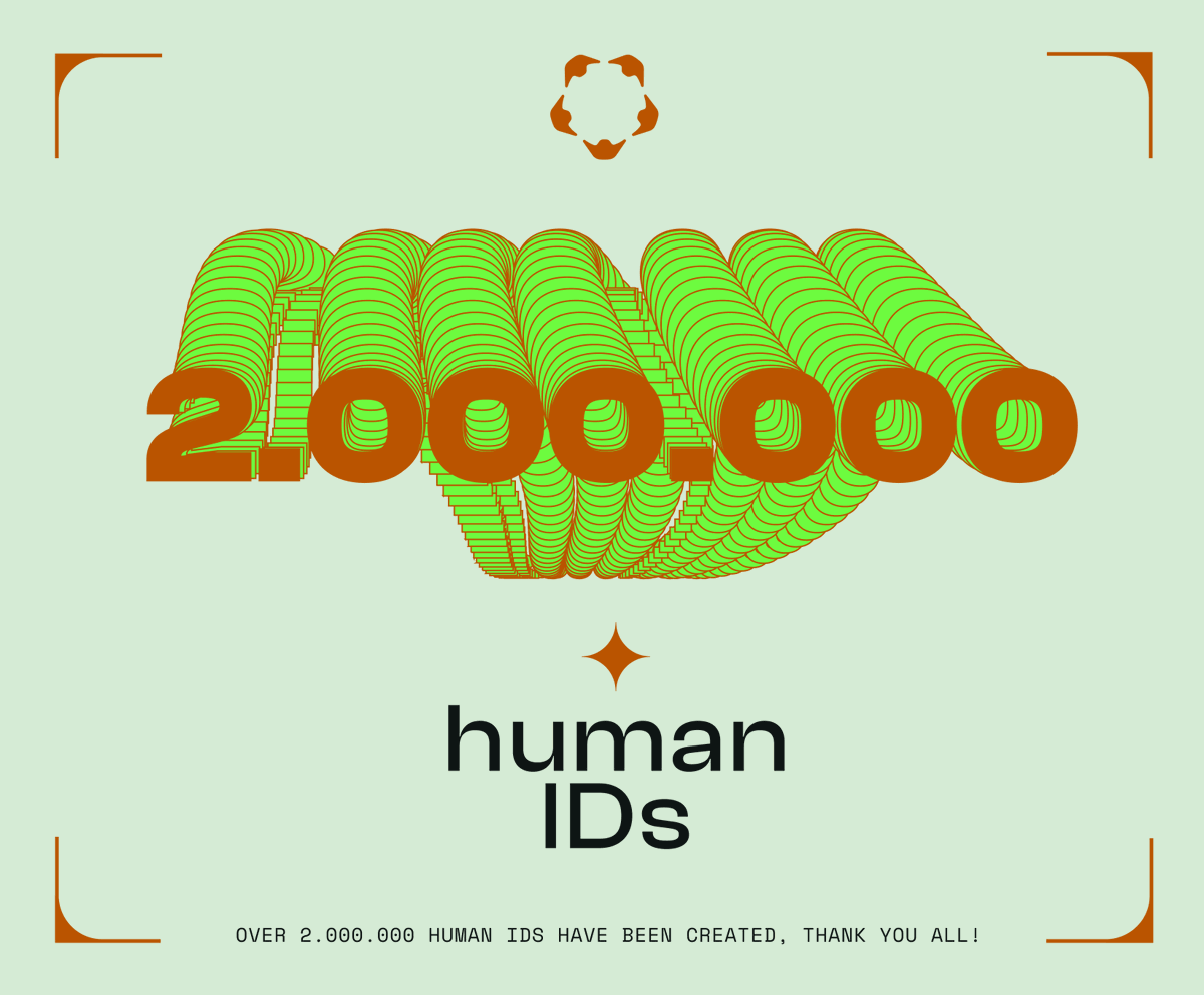 Humanityprot's tweet photo. Huge day at Humanity Protocol! 🔥

✅ 2 000 000 human IDs on testnet in 79 days

Thank YOU all, let's build the future of digital identity together! 🖐️

PS: stay tuned 👀 https://t.co/OBrKtCJWIv