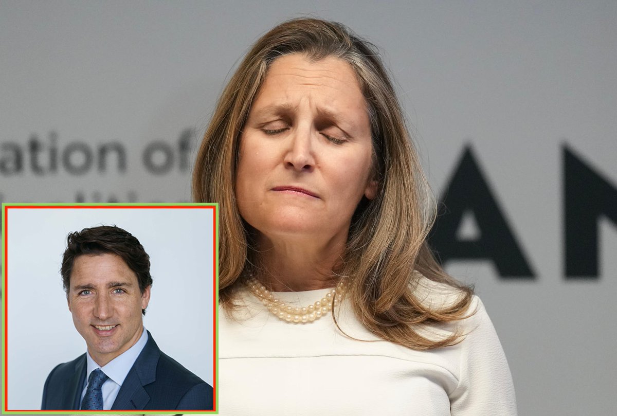 Chrystia Freeland unsure what to do after drawing Trudeau’s name on office Secret Santa #NewsInPhoto