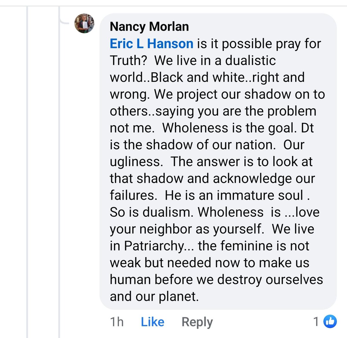 ericlarshanson's tweet image. Indulgence in &quot;nuance&quot; only exacerbates division.  Sharing in #ObjectiveTruth is a healing and unifying force.