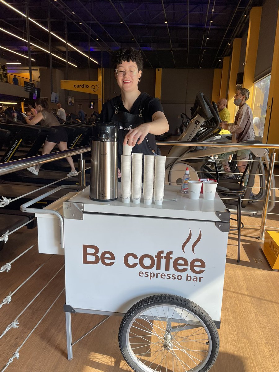 Hoje tem cafézinho grátis da Be coffee no aniversário da smartfit Gama ❤️☕️