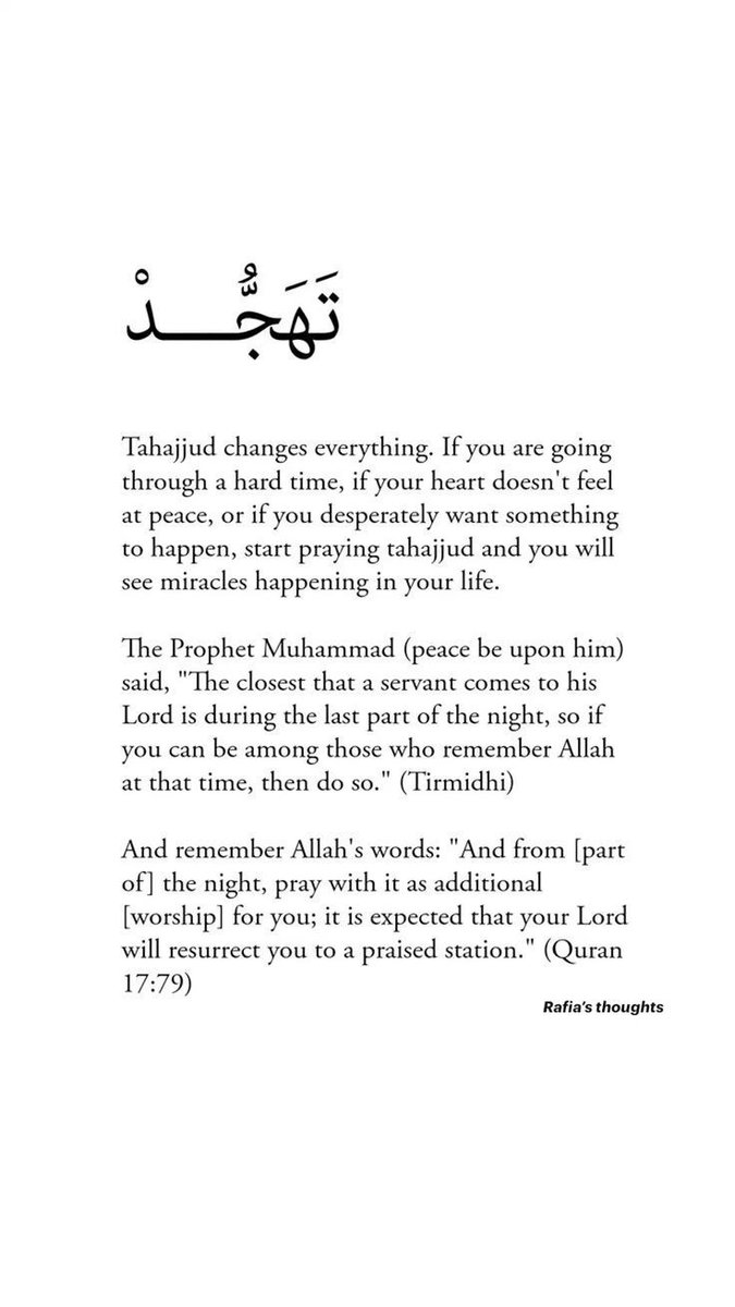 Tahajjud changes everything