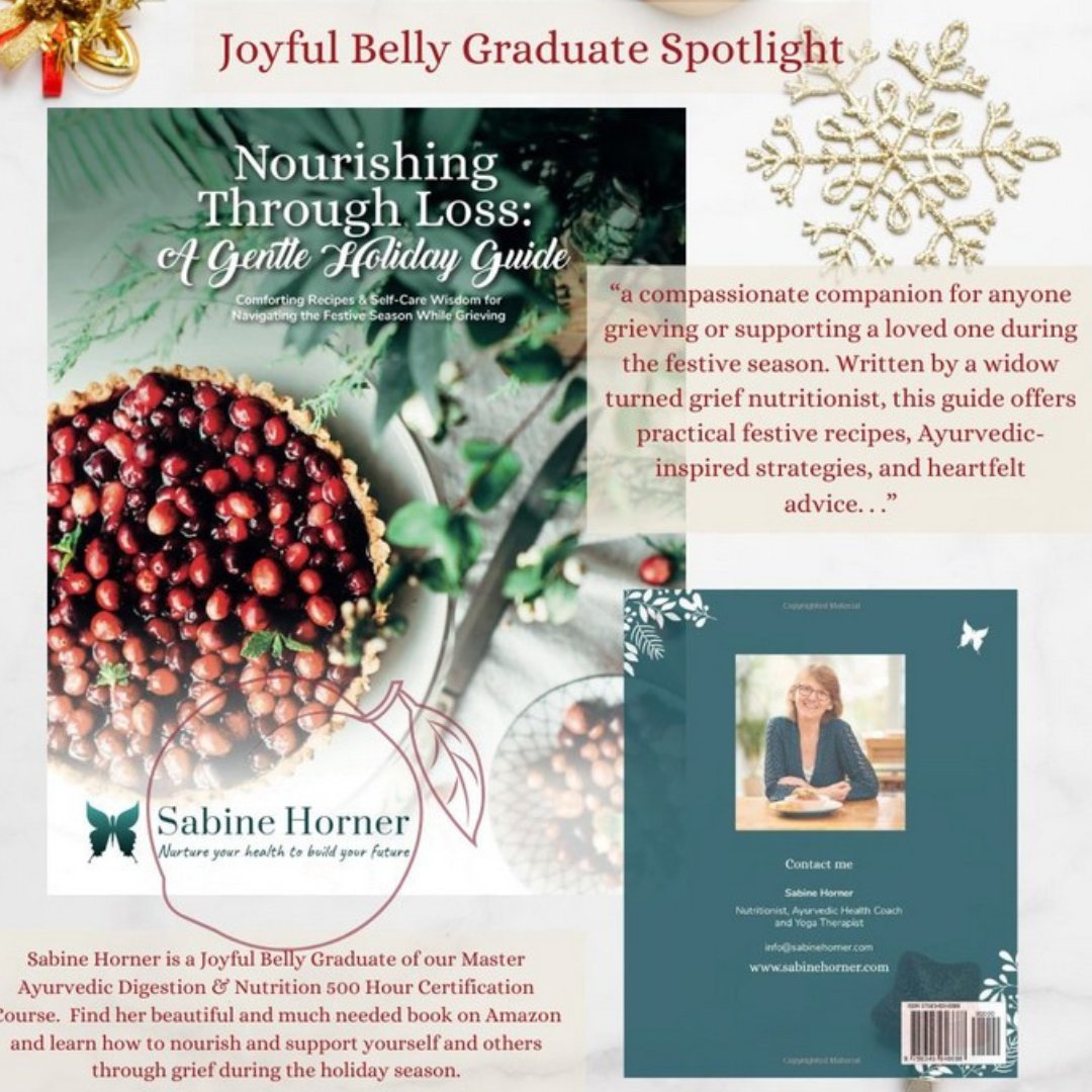 I'm excited to share my book was featured in today’s <a href="/joyfulbelly/">Joyful Belly</a> Ayurveda Newsletter! So grateful for their support in helping me reach those navigating grief, especially this holiday season.
You can still get a copy in time for Christmas: 
amzn.to/4ipfF8t
#GriefSupport