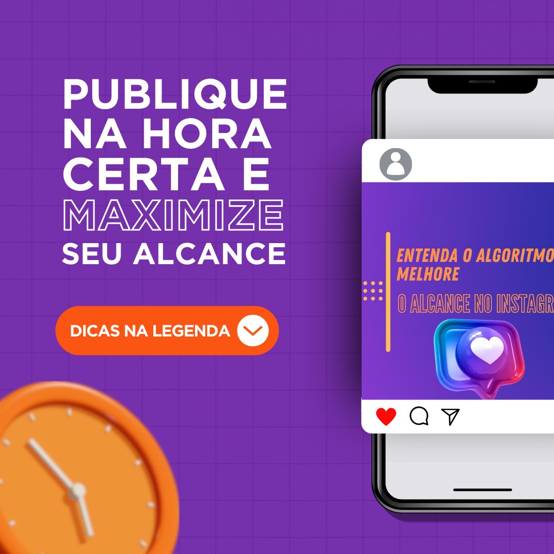 patestudio's tweet photo. No universo digital, o timing é tudo! Postar no momento certo pode fazer toda a diferença para o engajamento da sua marca no Instagram. 

- Cada público tem uma rotina e interage com as redes sociais em horários específicos. 

#MarketingDigital #RedesSociais https://t.co/iSRGiGGT4O