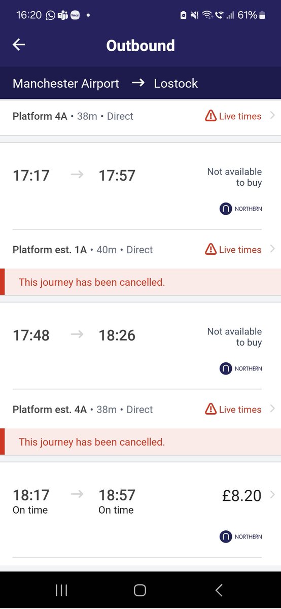 On_Air_Lewis's tweet photo. @northernassist People of the North really do deserve better! I'm back to the car until you sort this mess out. I call for better compensation for passengers who have to endure this. Real change will only happen when it's hitting the profits. @AndyBurnhamGM https://t.co/qBpNBYOBOp
