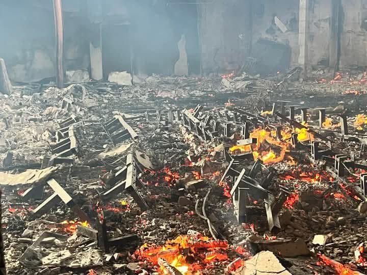 BREAKING NEWS: Liberia’s Gen Z have completely burnt down the Senate &amp; Parliament buildings today.