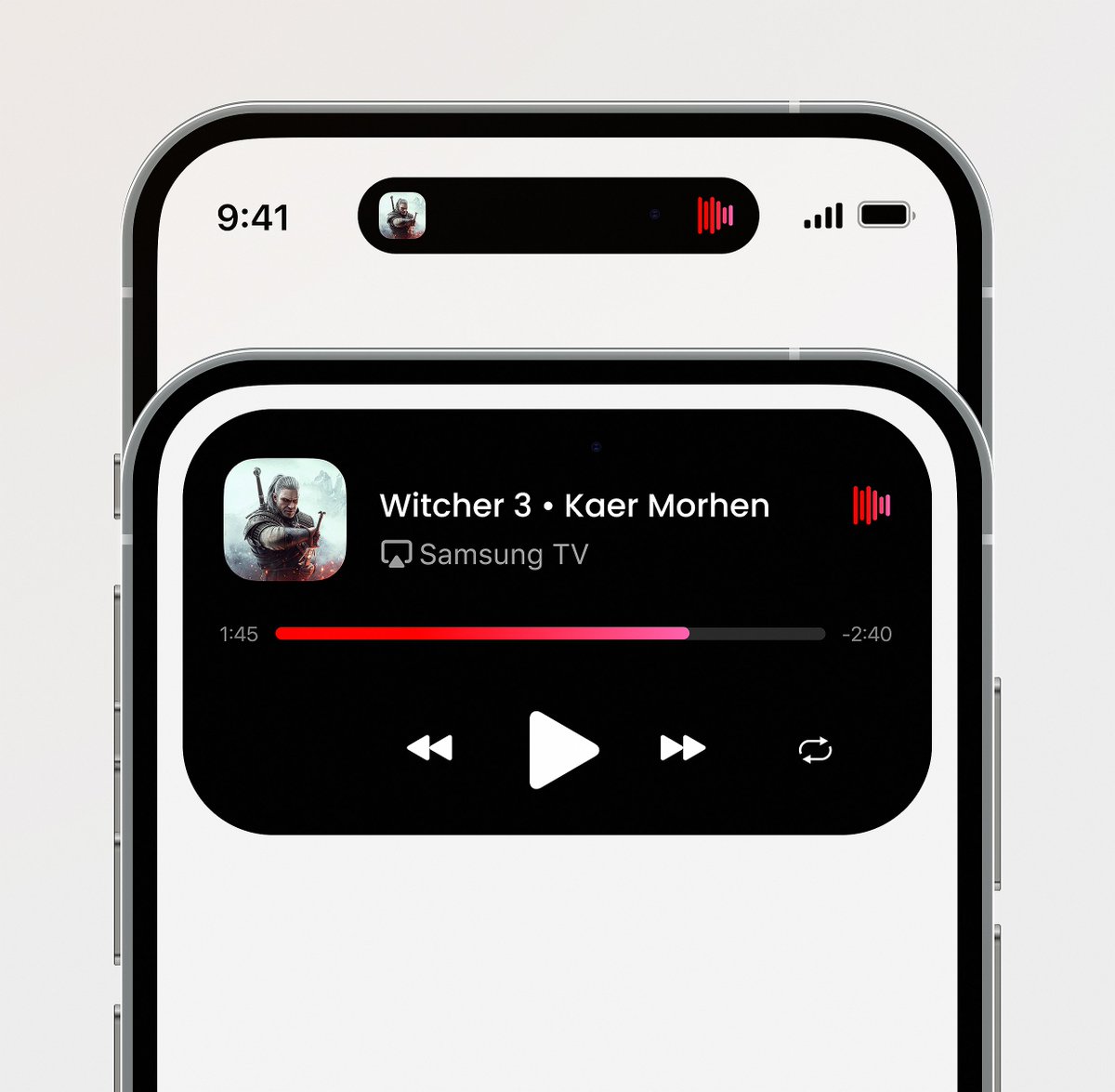YouTube Music Dynamic Island Ui Design
