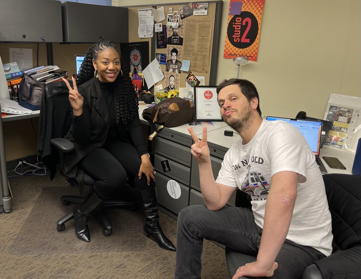 whyy's tweet image. Today at noon: #Studio2 is comin' in hot with the top local stories of 2024. We're counting them down with @solomonjones1, @BroadAndMarket &amp;amp; @FarFarrAway.

Join us, and send your to favorite story from our region by email: studio2@whyy.org.