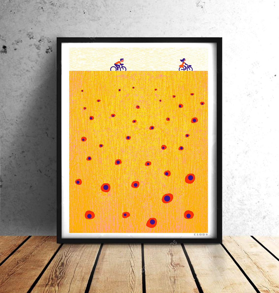 Tirage d’art signé - 30x40 - papier aquarelle 210 g. - 40 € + 10 € de frais d’envoi - commande en dm - Tous les modèles 👉 clod-illustrateur.fr/shop

#velo #deco #velotaf #bicyclette #illustrationart