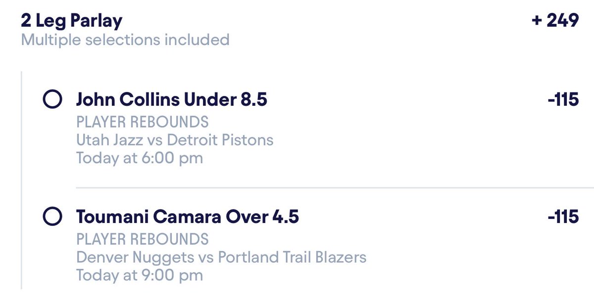 Jasonmapp189948's tweet photo. NBA +EV Fliff parlay 🏀🎯

Let’s get things started today on Fliff.

Tap in the link ⬇️⬇️ for more 
Parlay ⬇️ 
https://t.co/WLar7lRsUJ https://t.co/Rm3Qhvwo27
