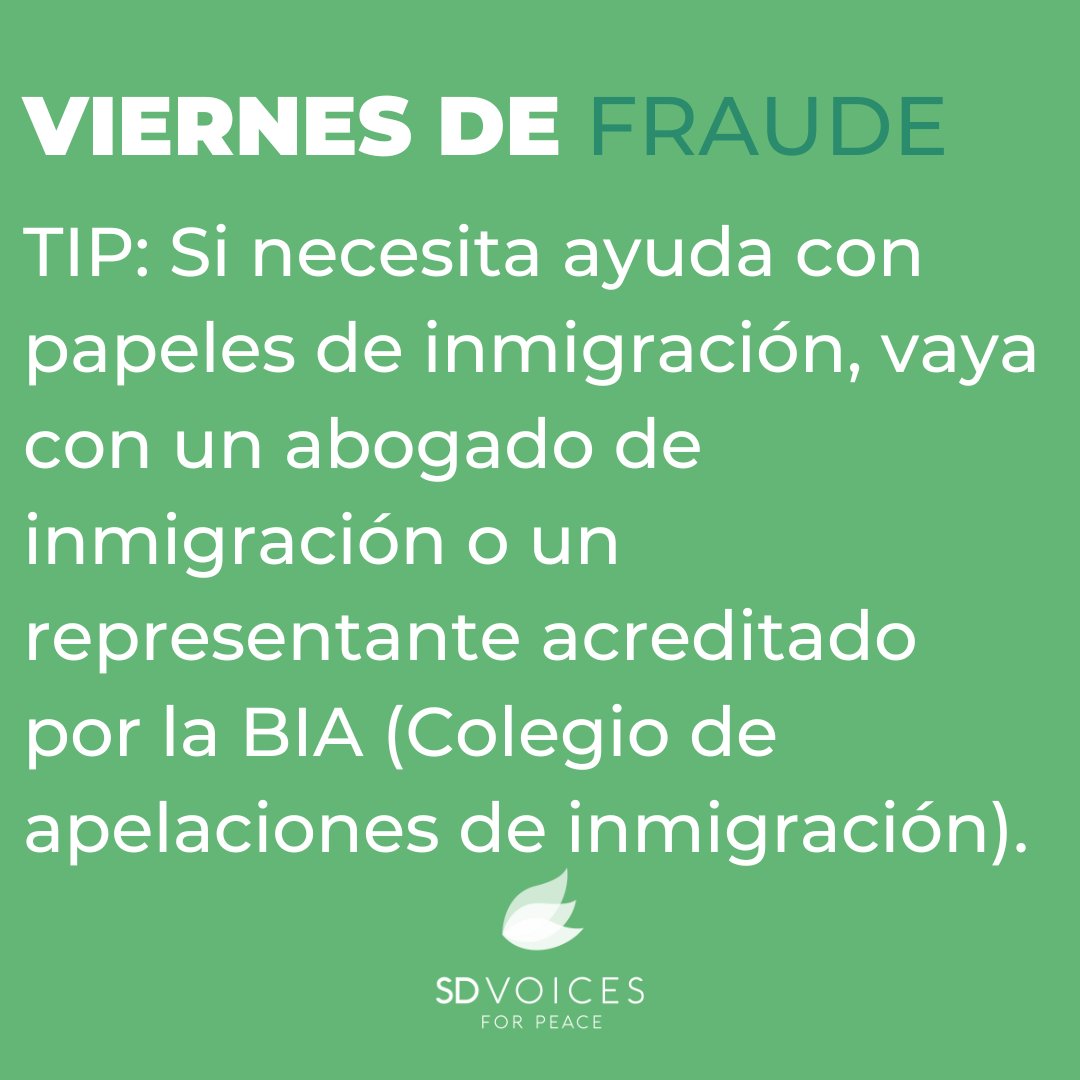 Here's a tip to avoid immigration fraud: go to an immigration attorney or BIA accredited representative if you need help with immigration papers. These folks have the knowledge to effectively help you and hopefully get you on a pathway to citizenship!