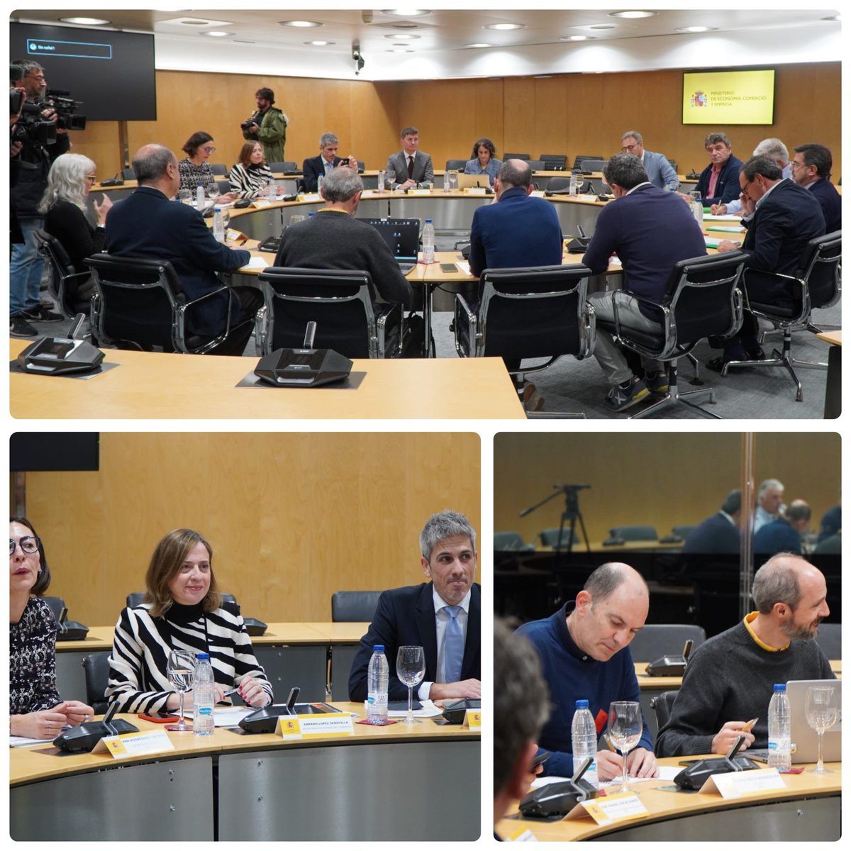 Hoy <a href="/_minecogob/">Economía, Comercio y Empresa</a> y @mapagob hemos tratado con el sector agrario el acuerdo UE - #Mercosur
✅Acuerdo ambicioso y equilibrado
✅Nuevas oportunidades
✅Potencia exportaciones 🇪🇸 en #Latam
✅ Protege productos sensibles
✅Mantiene las estrictas normas europeas de seguridad alimentaria