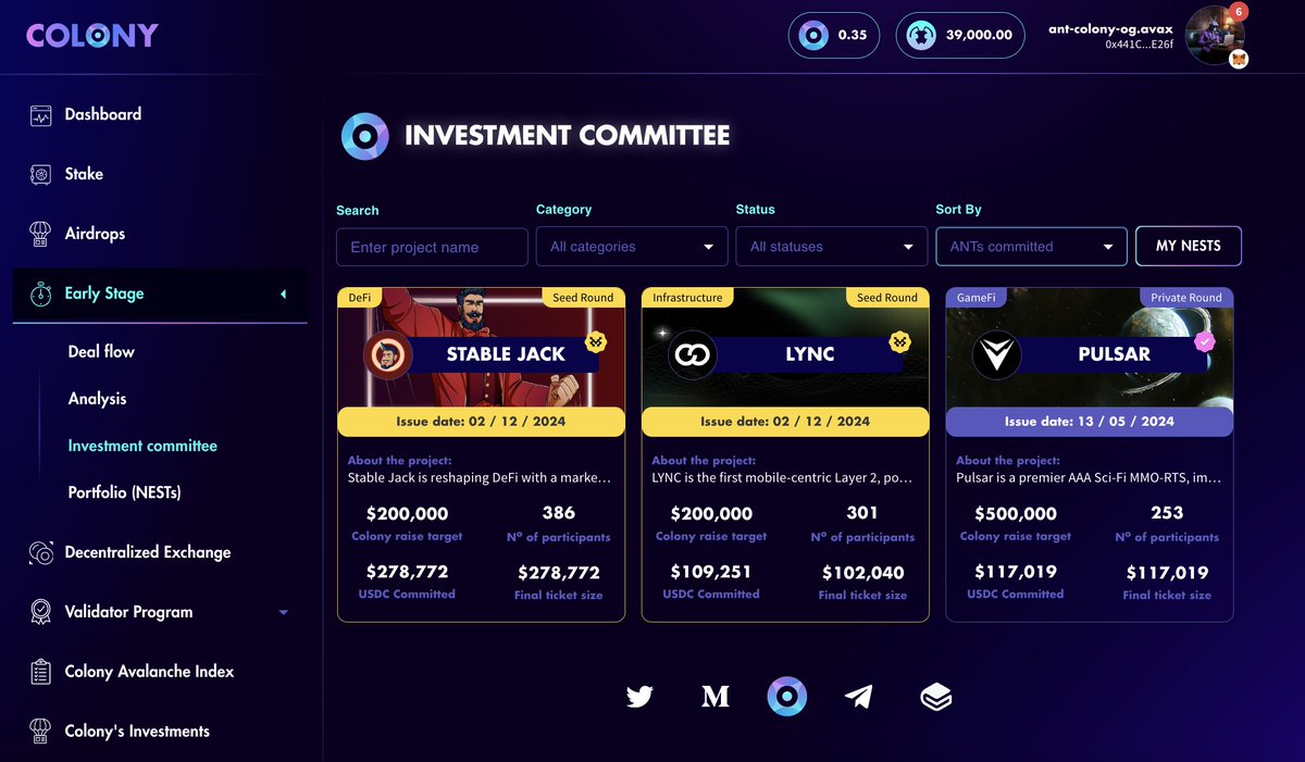 Colonylab's tweet photo. 🎉 Congratulations to @StableJack_xyz & @Lyncworld on their successful Seed Sales on @Colonylab! 👏

♦️ Stable Jack: Over $278,000 USDC committed by $CLY stakers, surpassing the $200,000 target! 🔥

✳️ Lync: Over $100,000 USDC raised, reflecting our community's excitement for their role in shaping the future of the @movementlabsxyz ecosystem.🚀

👉https://t.co/7X8mFWtkhG