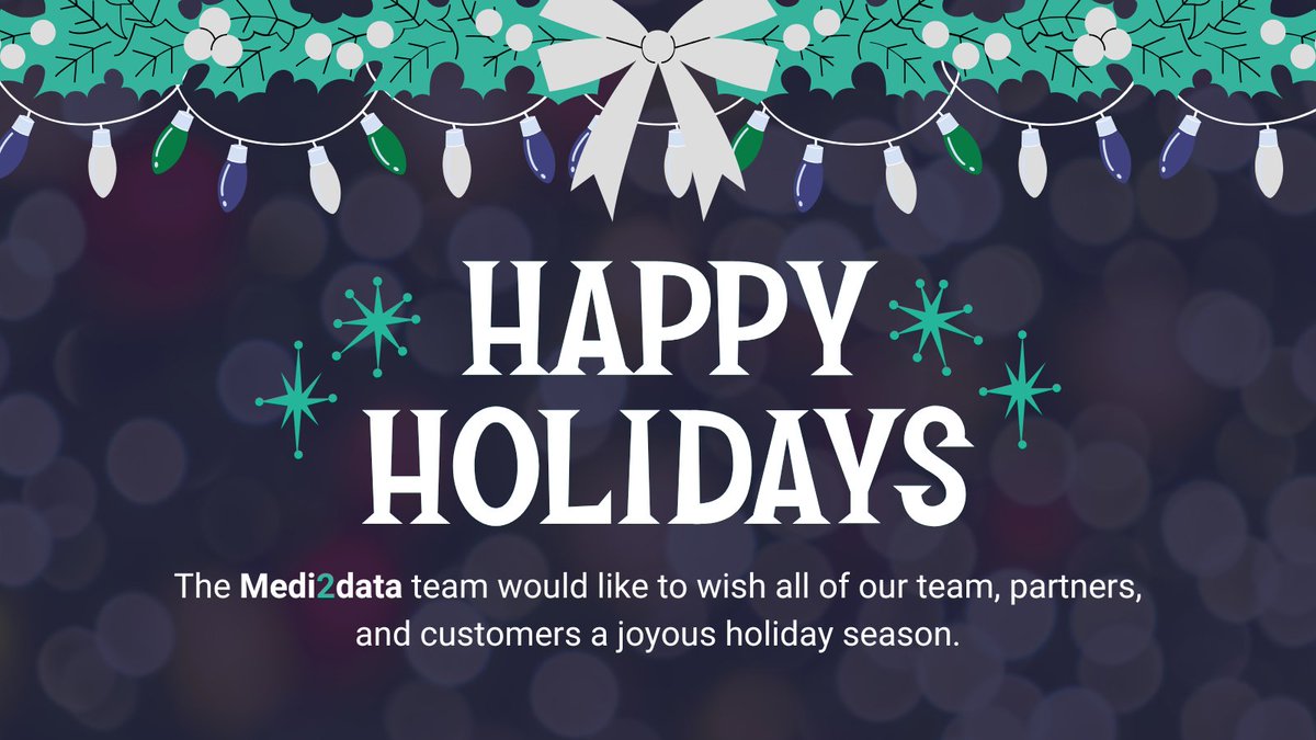 As the year comes to a close, we want to thank our incredible team, partners, and customers for their support, trust, and collaboration throughout 2024 - we look forward to working together in 2025!

Happy Holidays from the Medi2data team! 

#happyholidays2024  #NHS