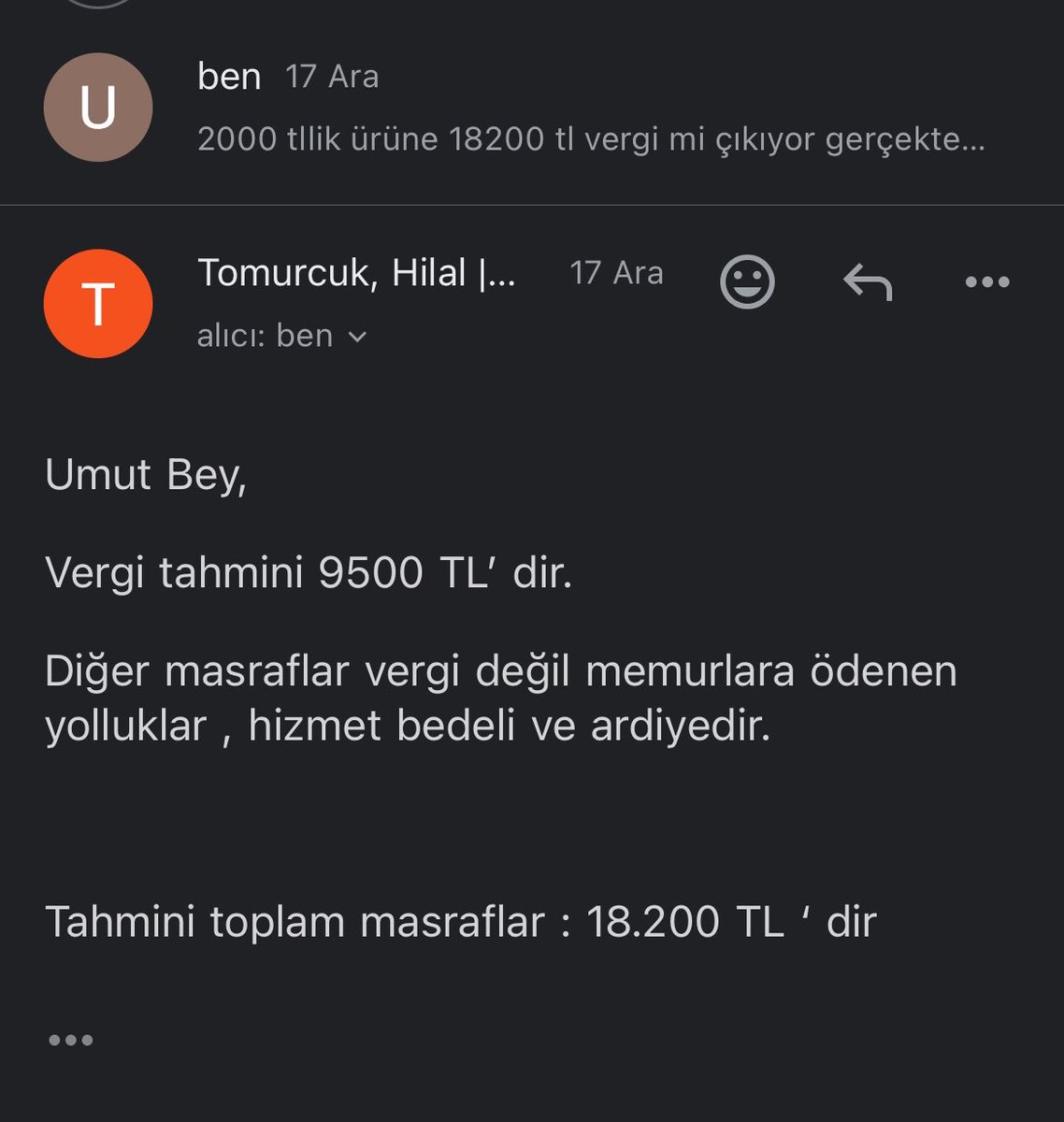 cancancancane's tweet photo. 70$ lık ticari olmayan kişisel kullanım için satın alınan bir ürüne nasıl 18.200 tl ödeme çıkabiliyor amk. https://t.co/qU8mAp209E