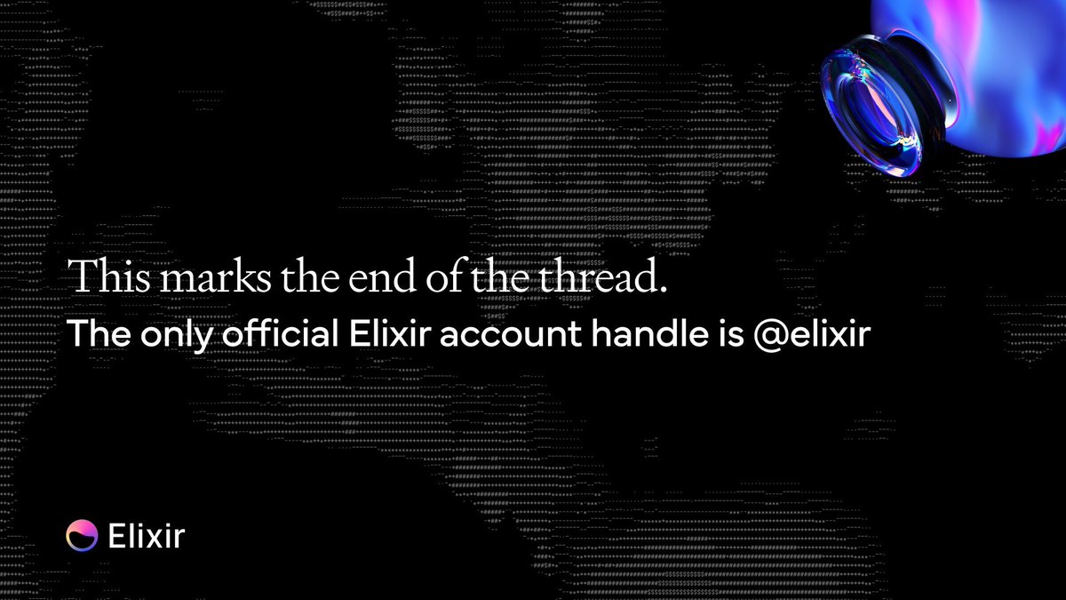 elixir's tweet image. 