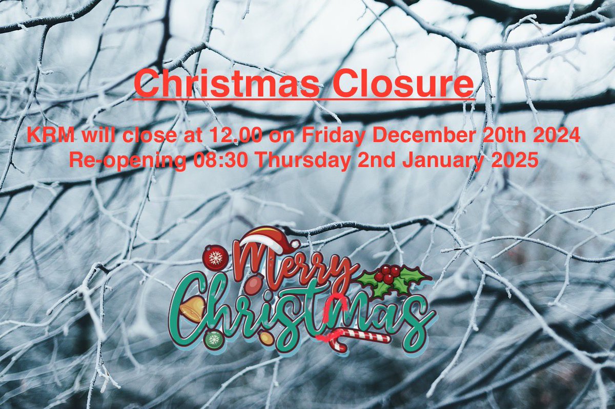 All at KRM wish you a Merry Christmas &amp; Happy New Year

KRM Quality Farm Machinery #ForBritishFarmers &amp; Growers
🌱 Plant-It | Feed-It | Weed-It 🌱