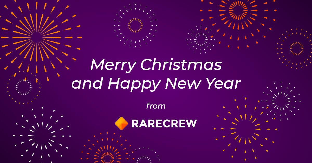 RareCrew's tweet photo. Merry Christmas and Happy New Year from all of us at Rare Crew!

#HNY #HNY2024 #MerryChristmas #softwarecompany #customsoftware #RareCrew https://t.co/sf9N8TkdzH