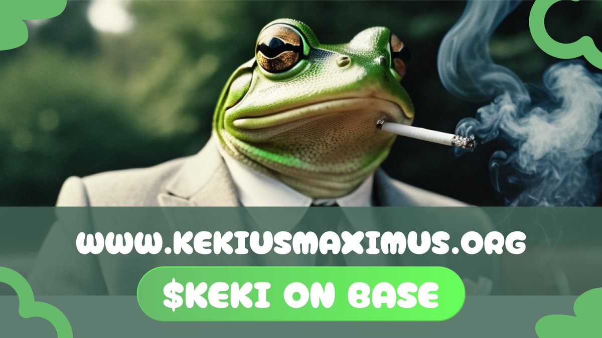 Kekius Maximus ($KEKI) | Base tweet media